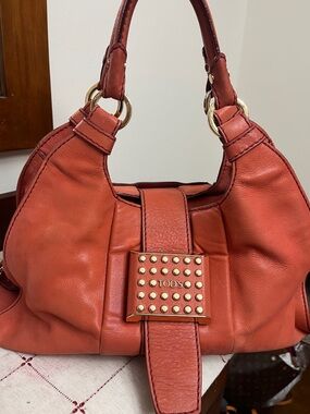 Tod's  nubuck Leather Shoulder Bag with Gold Hardware